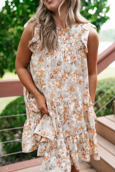 Keep It Bright Floral Mini Dress