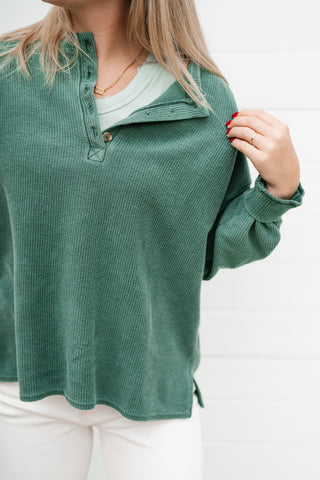 Hidden Valley Thermal Long Sleeve Top - Olive