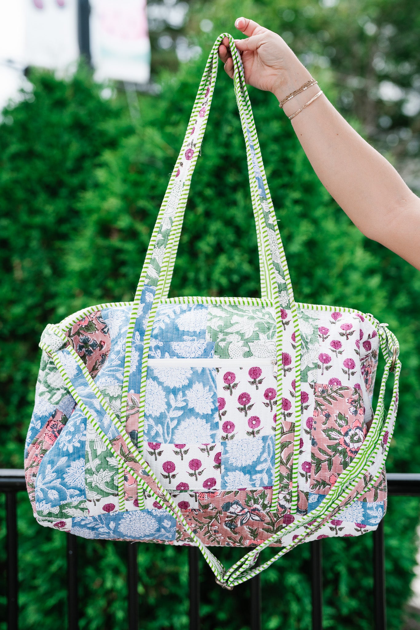 New Horizons Patchwork Duffle Bag