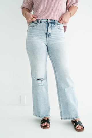 Lovervet Lyla Tummy Control High Rise Wide Leg Jeans