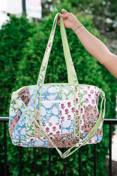 New Horizons Patchwork Duffle Bag