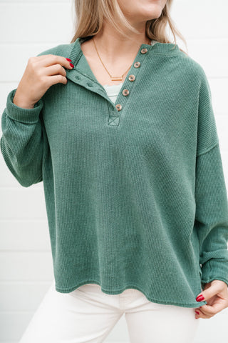 Hidden Valley Thermal Long Sleeve Top - Olive