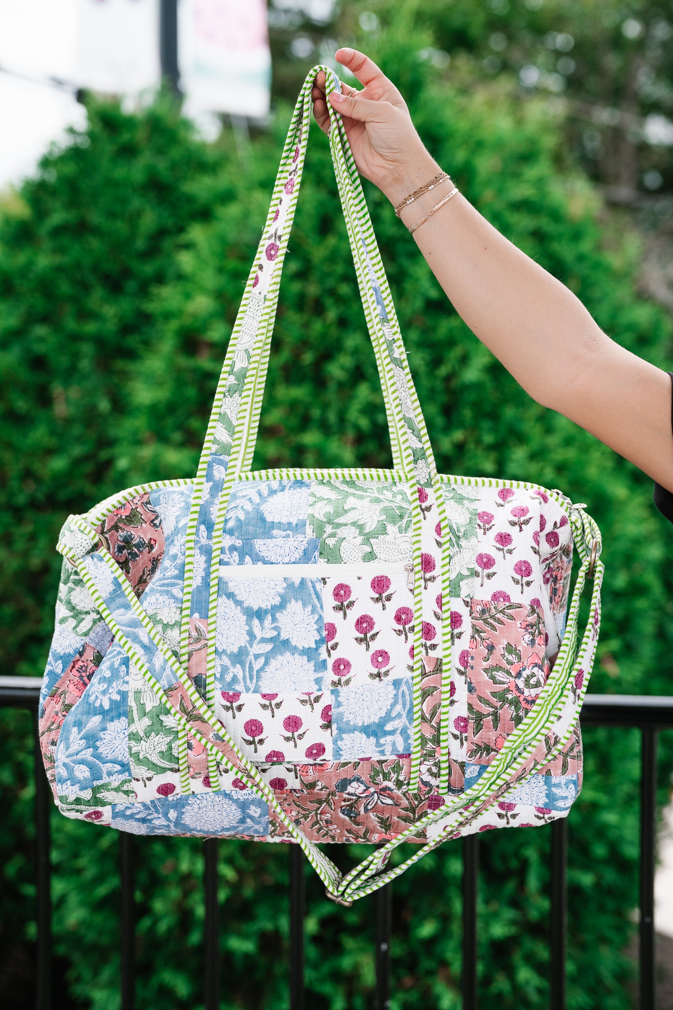 New Horizons Patchwork Duffle Bag