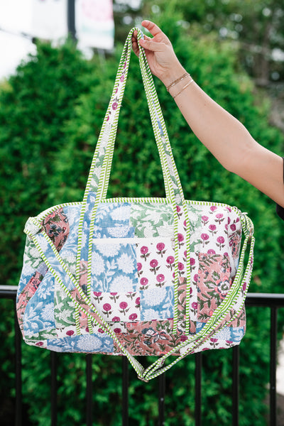 New Horizons Patchwork Duffle Bag