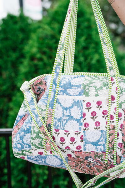 New Horizons Patchwork Duffle Bag