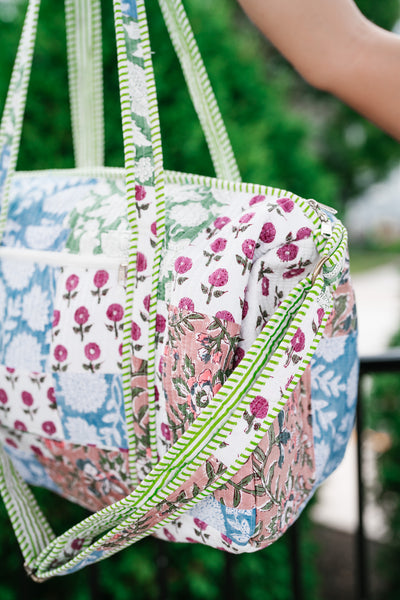 New Horizons Patchwork Duffle Bag