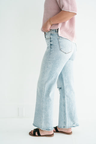 Lovervet Lyla Tummy Control High Rise Wide Leg Jeans