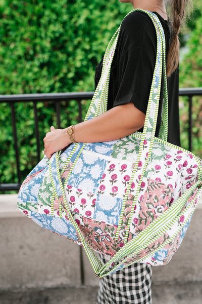New Horizons Patchwork Duffle Bag