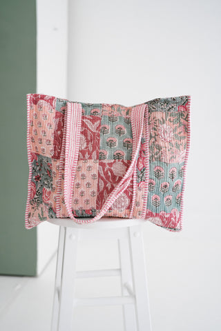 Rosewood Patchwork Tote