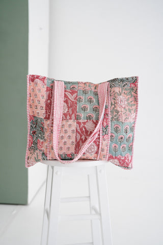 Rosewood Patchwork Tote