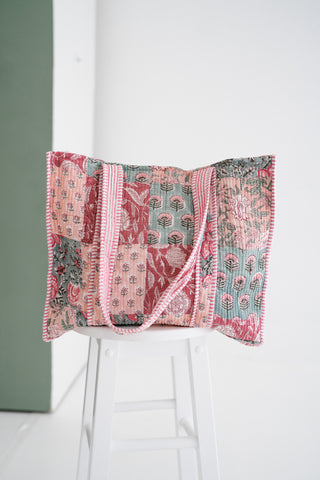 Rosewood Patchwork Tote