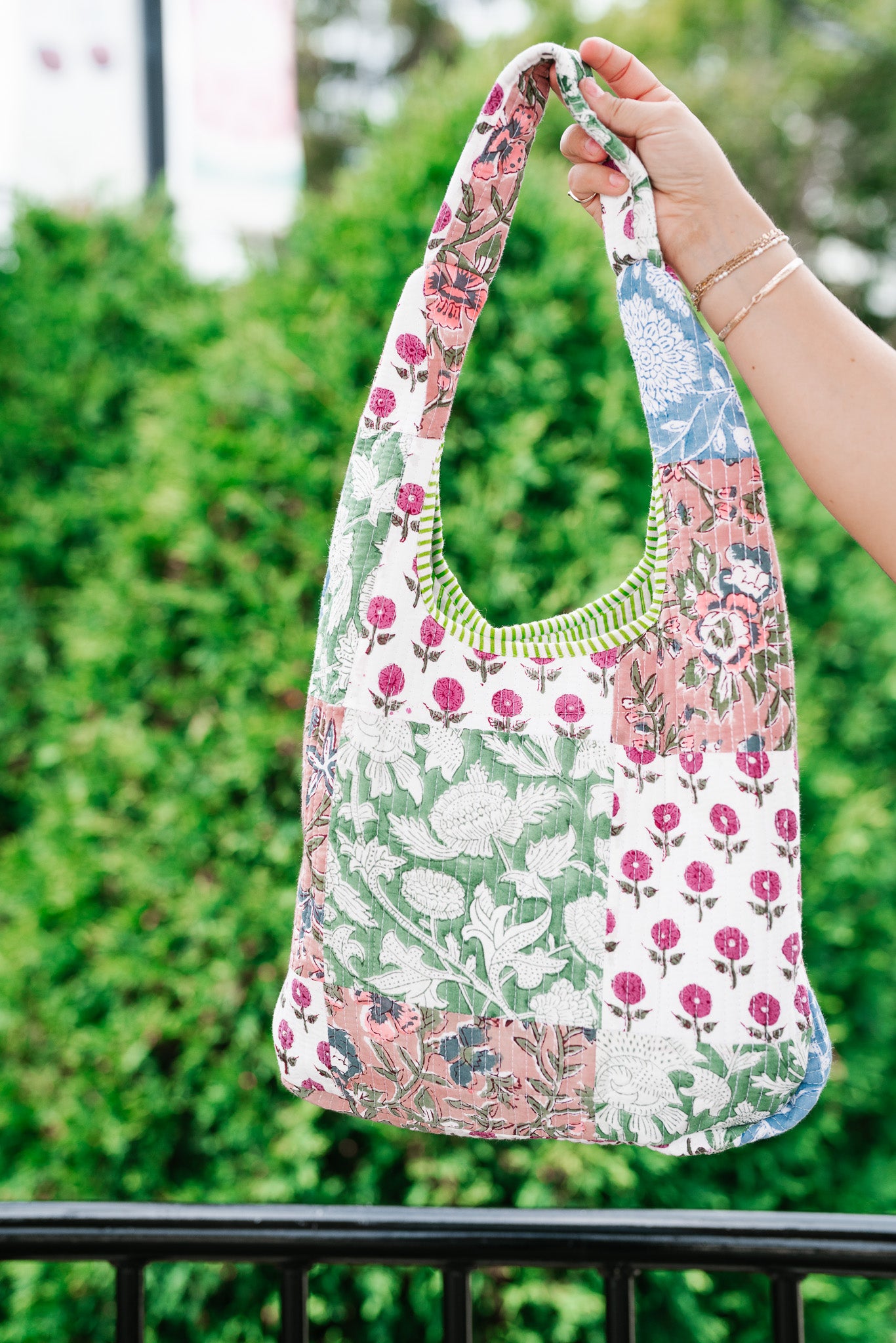 New Horizons Patchwork Shoulder Bag