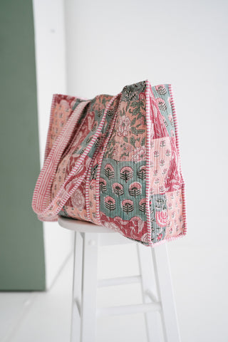 Rosewood Patchwork Tote