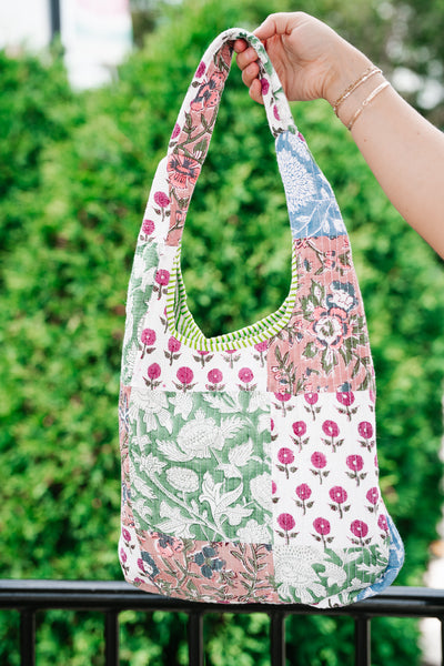 New Horizons Patchwork Shoulder Bag