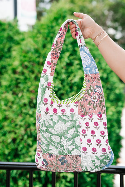 New Horizons Patchwork Shoulder Bag