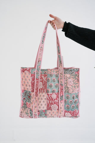 Rosewood Patchwork Tote