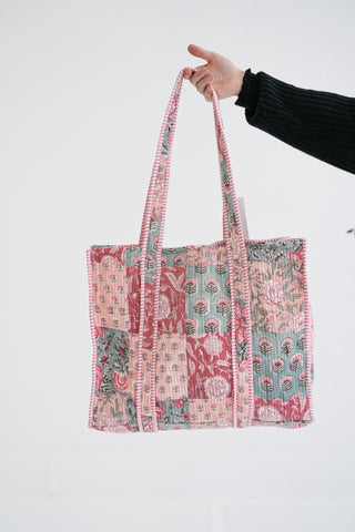 Rosewood Patchwork Tote