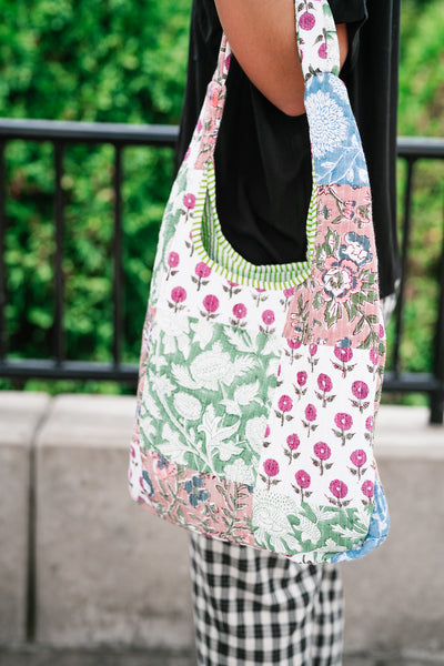 New Horizons Patchwork Shoulder Bag