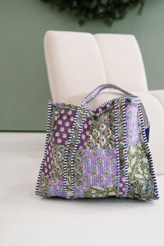 Spring Orchard Patchwork Tote