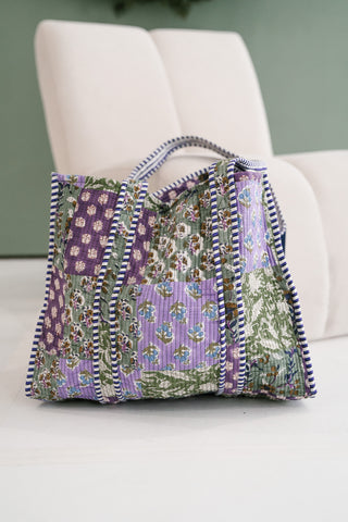 Spring Orchard Patchwork Tote