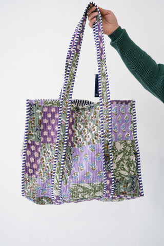 Spring Orchard Patchwork Tote