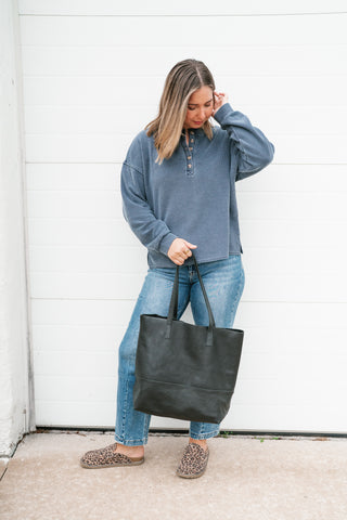Hidden Valley Thermal Long Sleeve Top - Navy