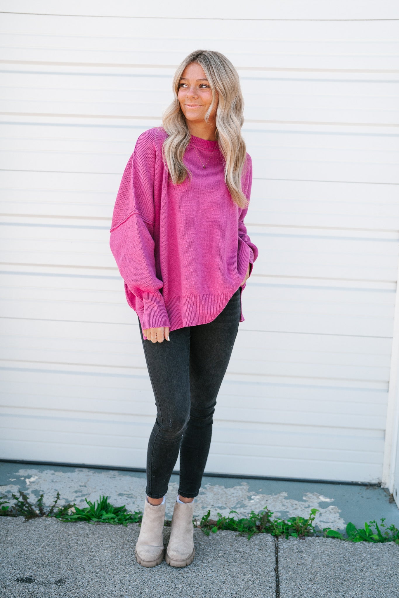 Everyday Knit Sweater - Orchid