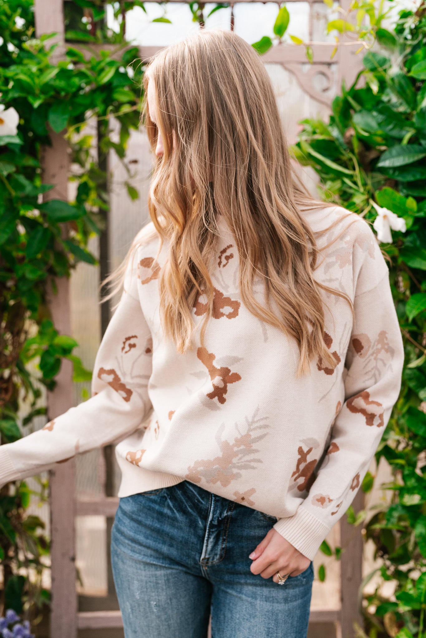 Autumn Days Floral Sweater