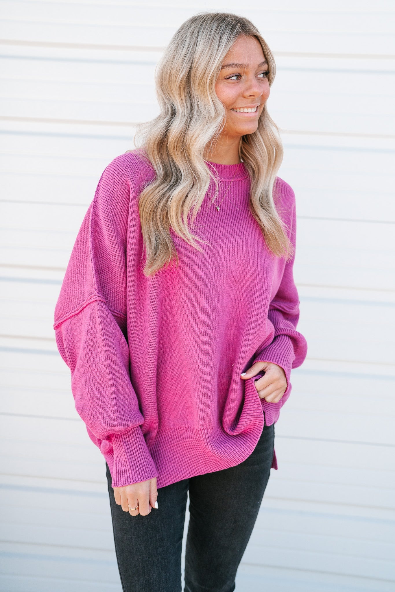 Everyday Knit Sweater - Orchid