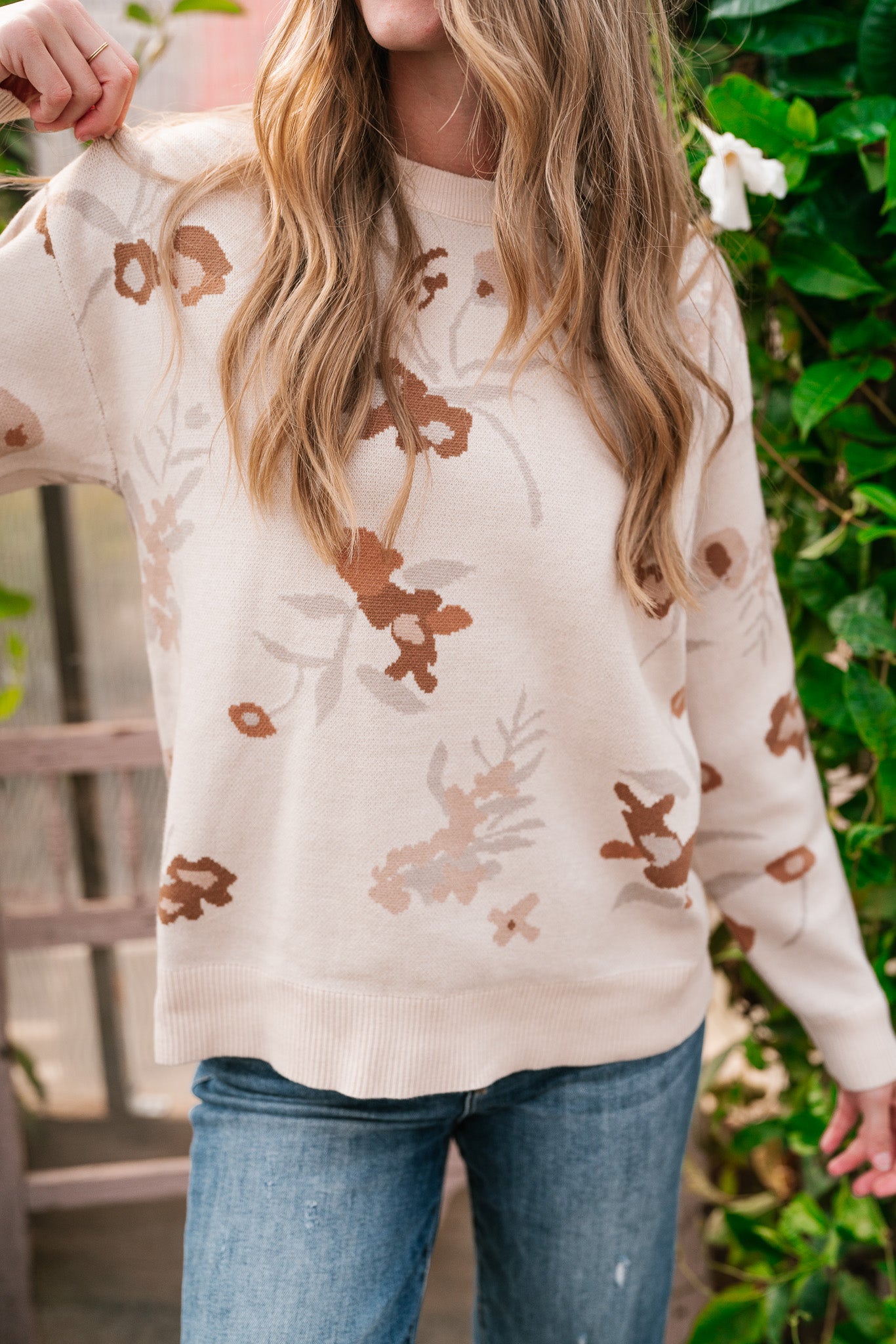 Autumn Days Floral Sweater