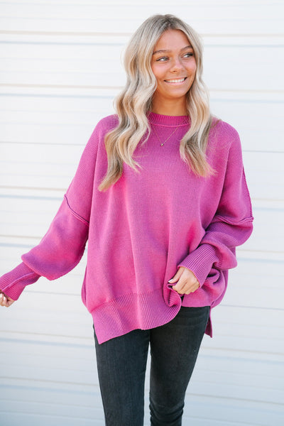 Everyday Knit Sweater - Orchid