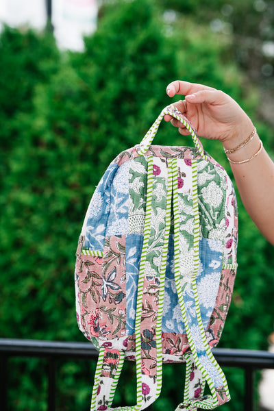 New Horizons Patchwork Mini Book Bag