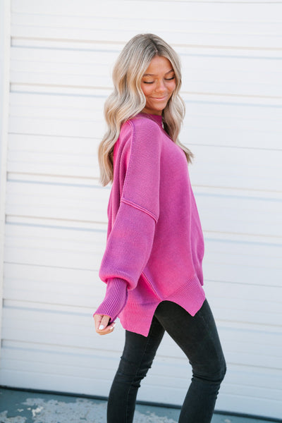 Everyday Knit Sweater - Orchid