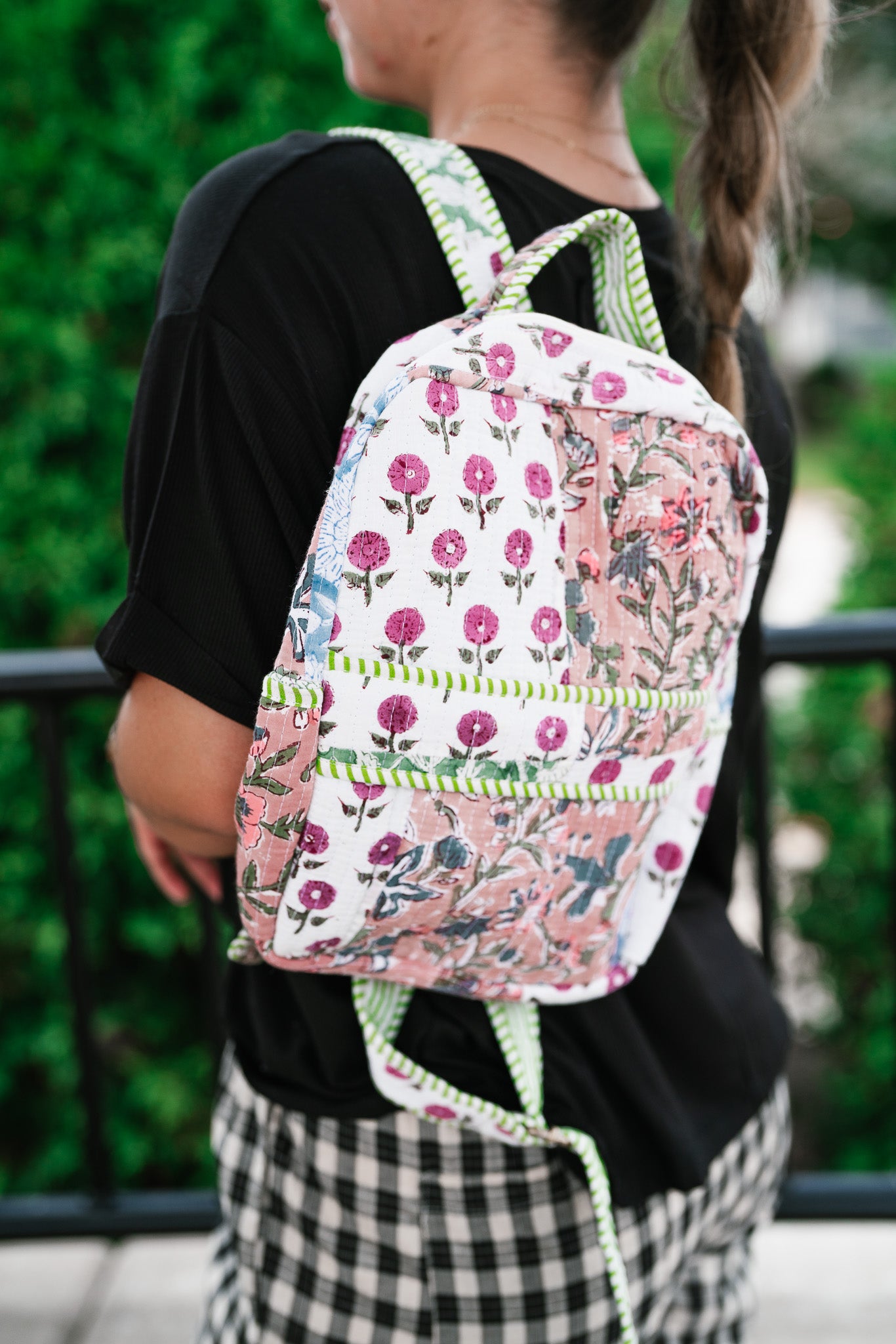 New Horizons Patchwork Mini Book Bag