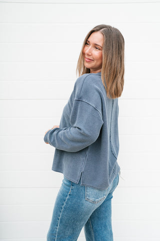 Hidden Valley Thermal Long Sleeve Top - Navy