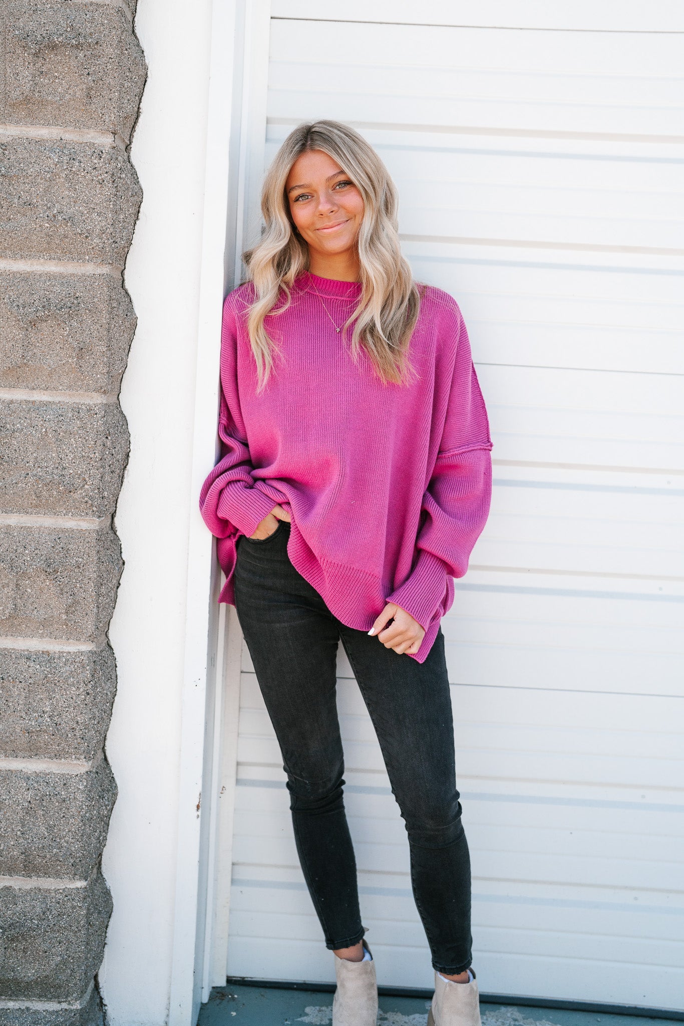 Everyday Knit Sweater - Orchid