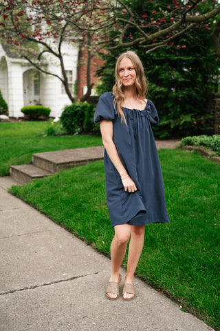 Always Right Puff Sleeve Mini Dress