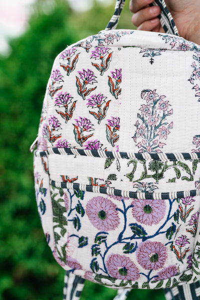 Lavender Fields Patchwork Mini Book Bag