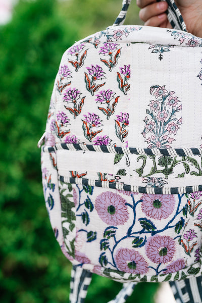 Lavender Fields Patchwork Mini Book Bag