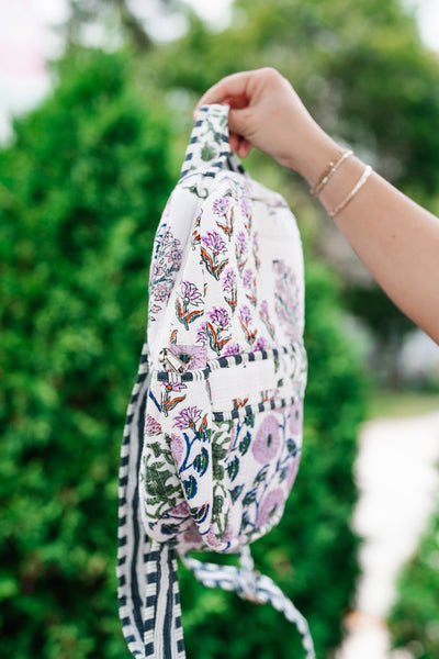 Lavender Fields Patchwork Mini Book Bag