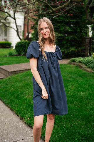 Always Right Puff Sleeve Mini Dress