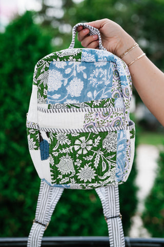 Ocean Dreams Patchwork Mini Book Bag