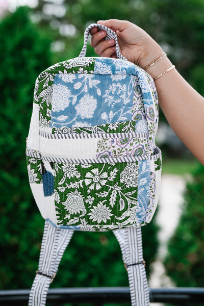 Ocean Dreams Patchwork Mini Book Bag