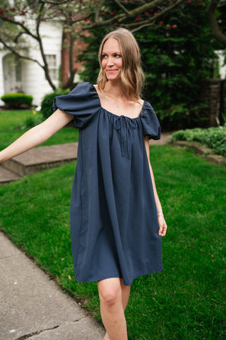 Always Right Puff Sleeve Mini Dress