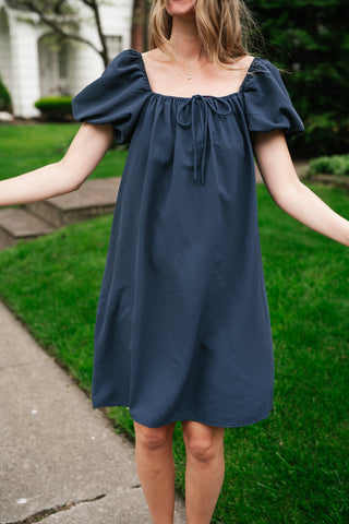 Always Right Puff Sleeve Mini Dress