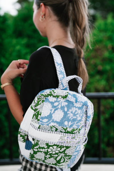 Ocean Dreams Patchwork Mini Book Bag