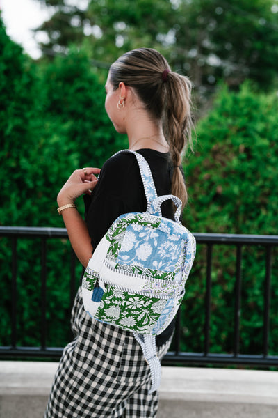 Ocean Dreams Patchwork Mini Book Bag