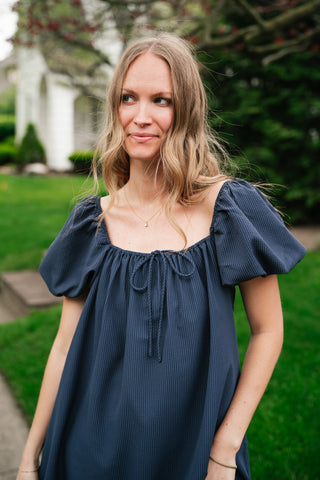 Always Right Puff Sleeve Mini Dress