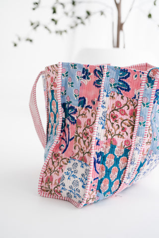 Floral Daydream Patchwork Tote