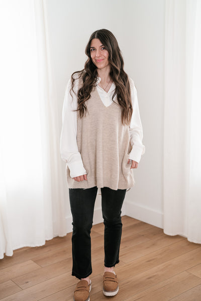 Tara Oversized Sweater Vest